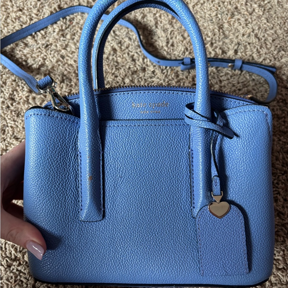 Kate Spade Margaux Leather Mini Satchel in Forget Me Not